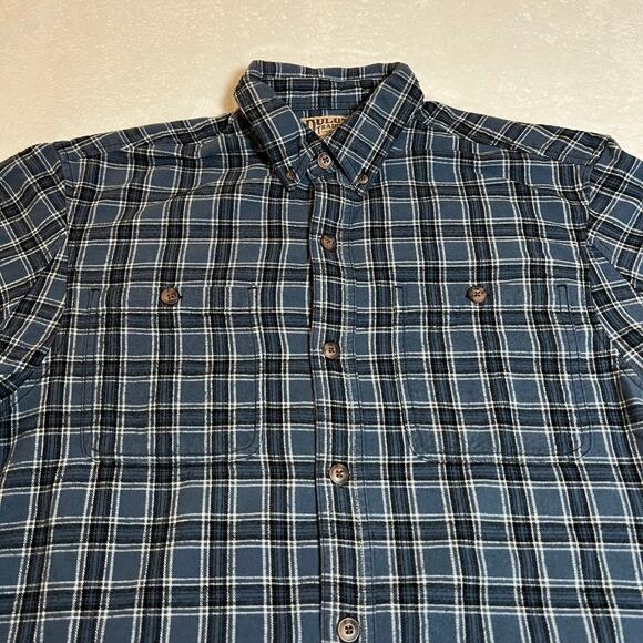 Duluth Trading Co. Men's Plaid Flannel Button Up Shirt Size M Cotton Workwear - Picture 5 of 7